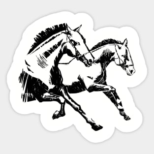 Two Horses Sticker